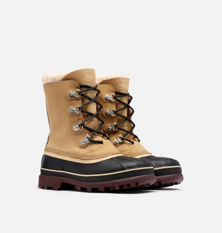 Mens Snow Boots Brown/Black - Sorel Caribou™ Stack - 650231-JOA